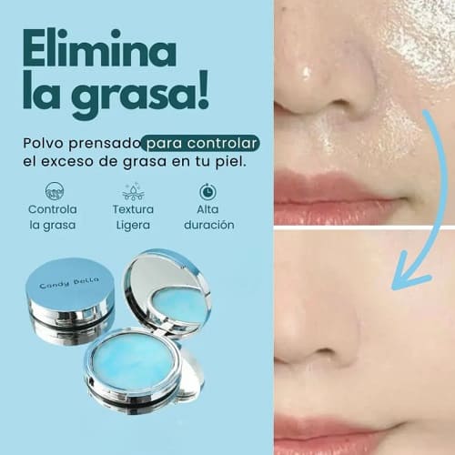 Candy Bella – Polvo Control Brillo y Grasa